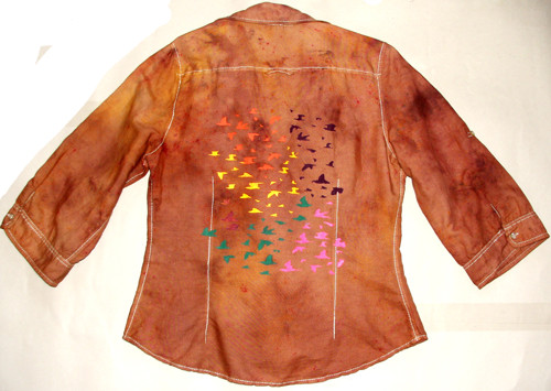 Dámské jacket,ručně malované. — foto 2