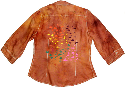 Dámské jacket,ručně malované. — foto 4