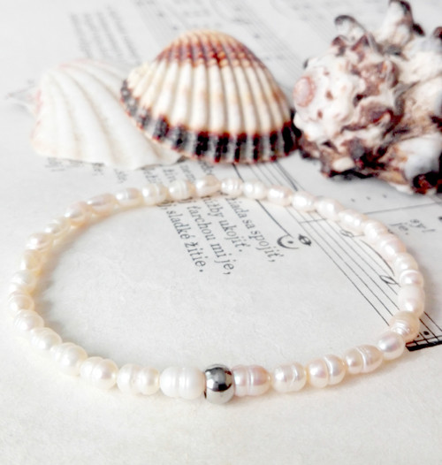 Freshwater Mini Pearls / Perlový náramek — foto 4