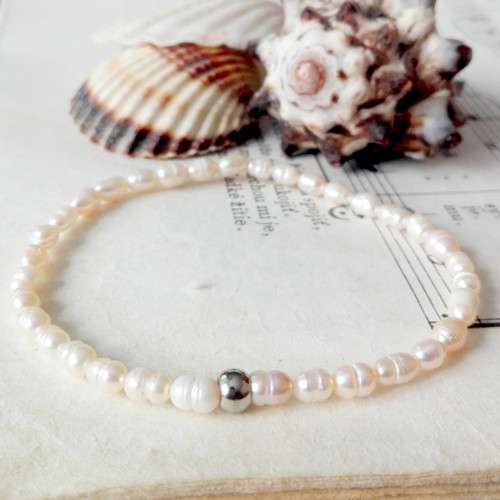 Freshwater Mini Pearls / Perlový náramek — foto 6