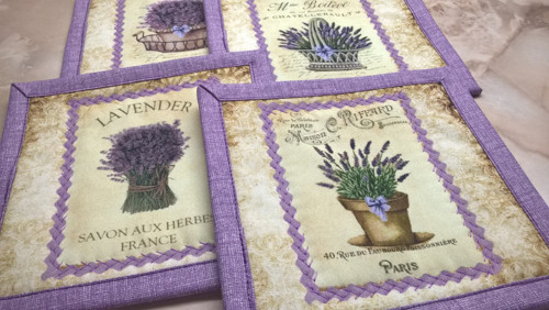 Podtácky sada 4ks Lavender — foto 6