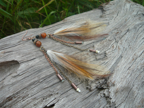 Pírkové náušnice Indian Rituals — foto 2