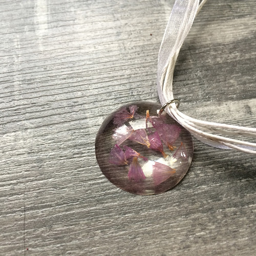 Náhrdelník Limonium růžová — foto 3