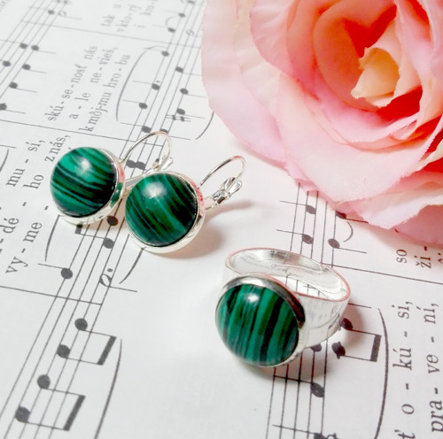 Elegant Malachite Set / Set s malachitem — foto 2