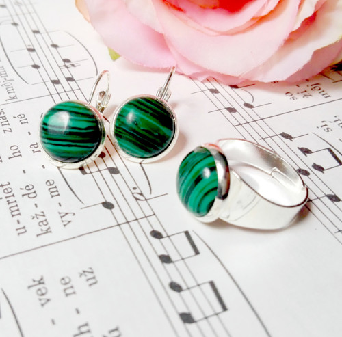 Elegant Malachite Set / Set s malachitem — foto 3