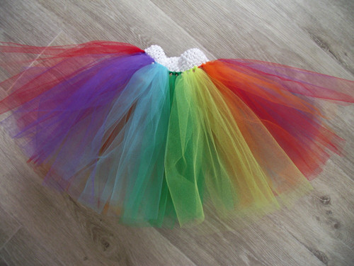 Tutu sukýnka - duhová -1-7let — foto 3