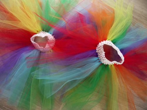 Tutu sukýnka - duhová -1-7let — foto 4