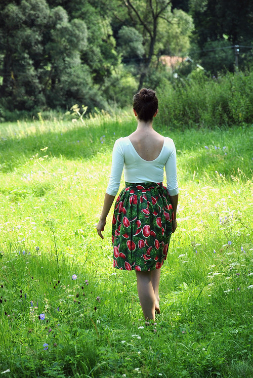Zavinovací sukně melounová — foto 5