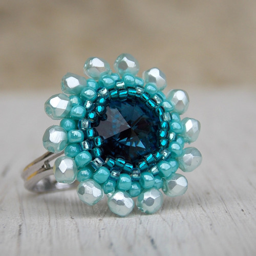 Blue Sky - prsten - Swarovski... — foto 4
