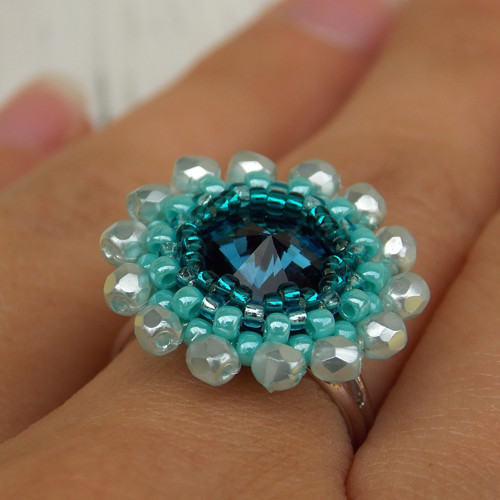 Blue Sky - prsten - Swarovski... — foto 5