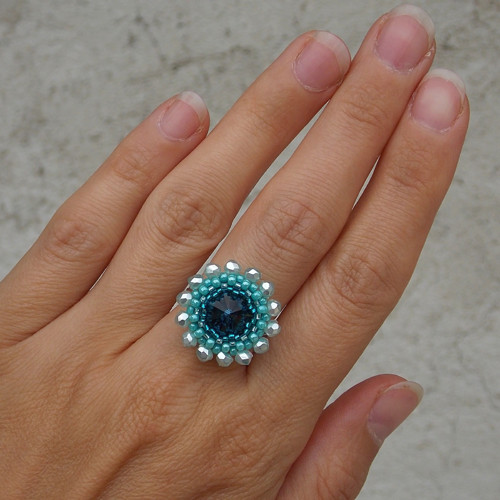Blue Sky - prsten - Swarovski... — foto 6