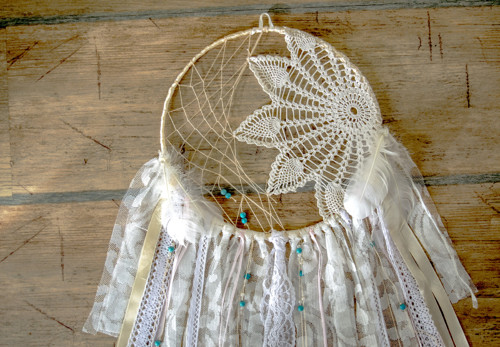 Krajkový Lapač snů / Shabby Chic / Boho — foto 2