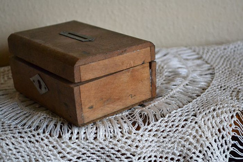 Na korunky - truhlička - kasička * — foto 5
