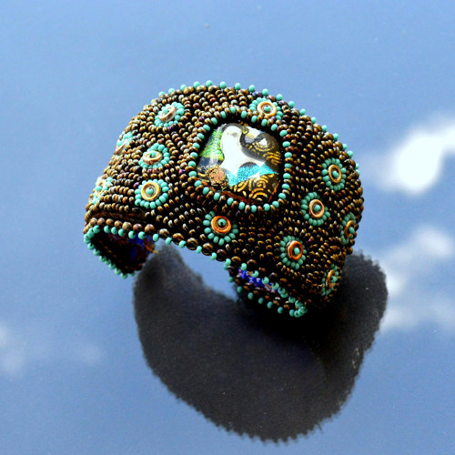 Dichroic Bracelet - vyšívaný náramek — foto 6