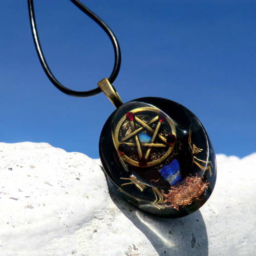Pentagram bronz(2) *Šperk s Lapisem* Ochrana — foto 5