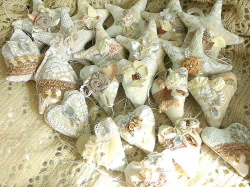 Ozdůbky na stromeček Shabby Chic. — foto 2
