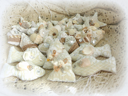 Ozdůbky na stromeček Shabby Chic. — foto 3
