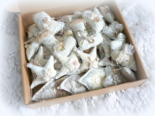 Ozdůbky na stromeček Shabby Chic. — foto 6