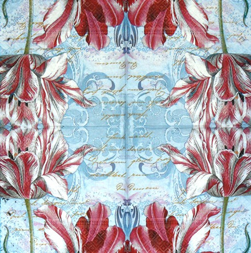 Ubrousek - malované tulipány — foto 2