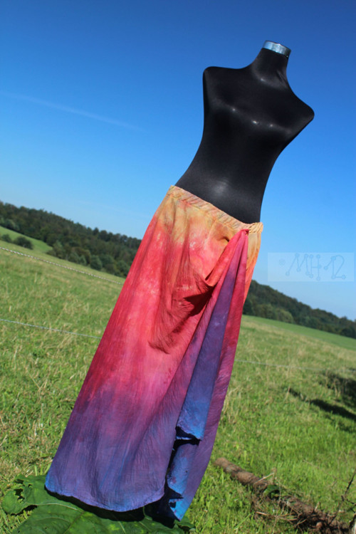 Letní maxi kolová sukně — foto 3