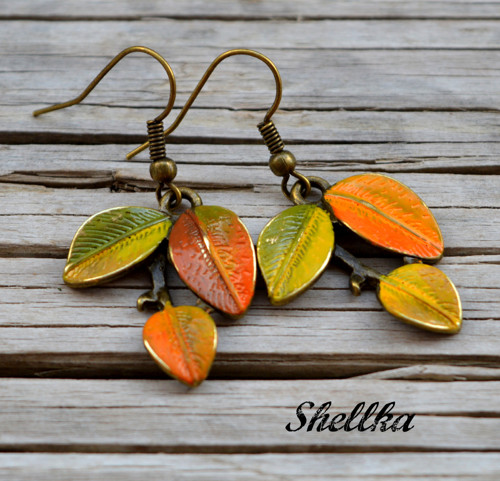 Náušnice ,,LEAVES,, na přání — foto 2