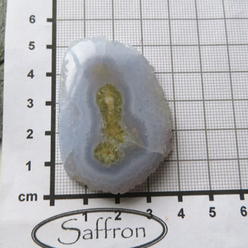 Modrý chalcedon - XXL řez krápníkem č.1 — foto 2