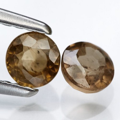 Zirkon - HEZKÝ TŘPYT pár 1,05ct — foto 2