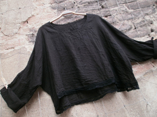 Letní,černá mikina ONE SIZE — foto 2