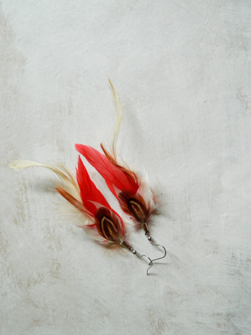 Peříčkové náušnice — foto 2
