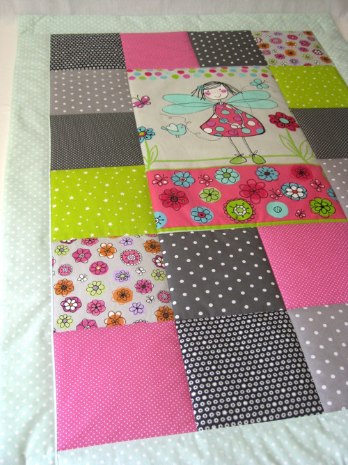 PATCHWORK deka 100x140 s kapsou - víla — foto 2