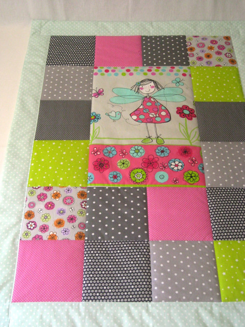 PATCHWORK deka 100x140 s kapsou - víla — foto 4