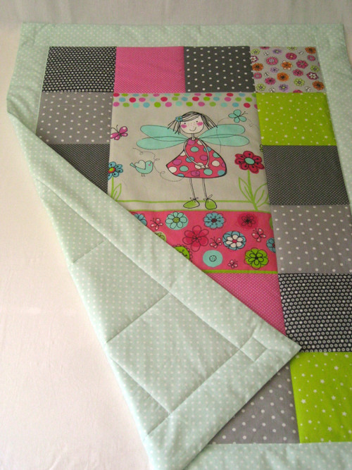 PATCHWORK deka 100x140 s kapsou - víla — foto 5