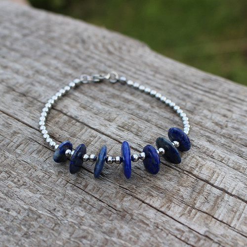 Nocturno • lapis lazuli, nerez ocel — foto 2