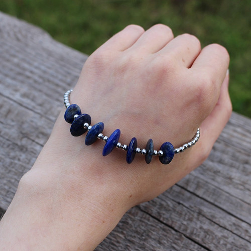 Nocturno • lapis lazuli, nerez ocel — foto 3
