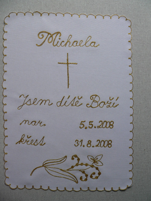Křtící rouška "Jsem dítě Boží" — foto 2