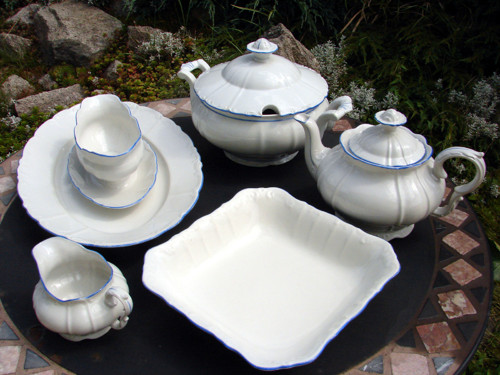 Modrobílá - porcelán — foto 6