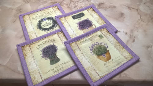 Podkafíčka 4ks sada Lavender — foto 6