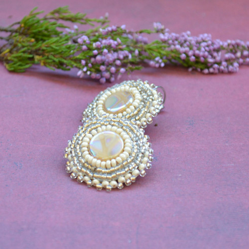 ...Beige earrings — foto 3