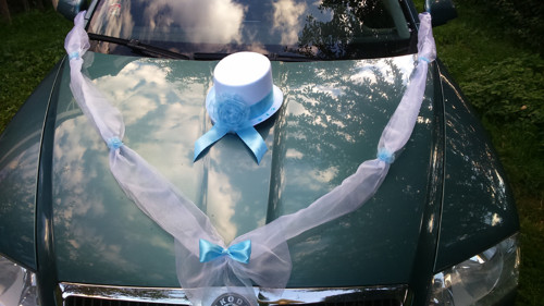 Komplet dekorace na auto ženicha — foto 2
