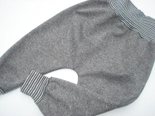 Softshellové turky-ŠEDÝ MELÍR+PROUŽEK vel.86 — foto 2