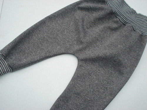 Softshellové turky-ŠEDÝ MELÍR+PROUŽEK vel.86 — foto 3