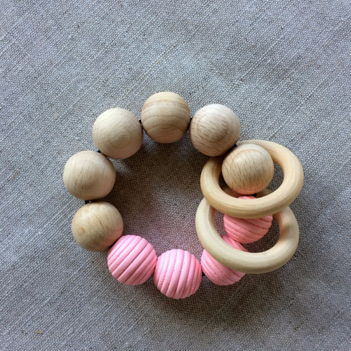 Hračka Do Ruky - Natural / Pink — foto 2