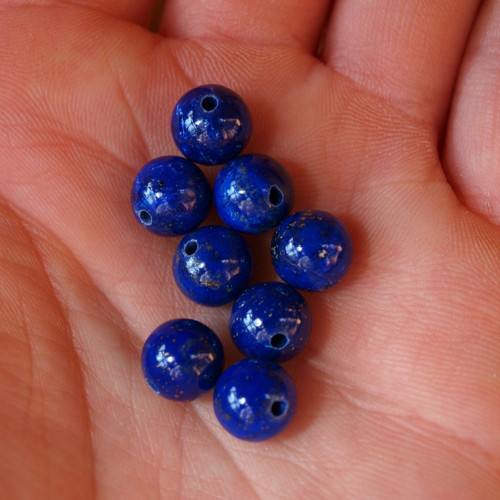 Lapis lazuli, pár 8mm — foto 4