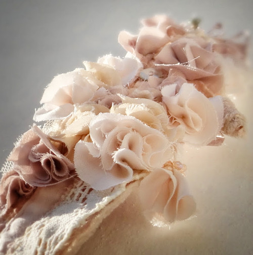 Silk boho romance - ručně šitý náramek — foto 2