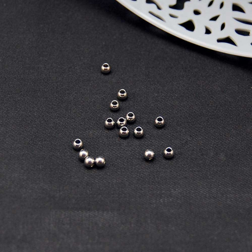 Korálek chirurgická ocel 3 mm, 5ks — foto 2