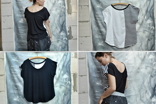 Geometric T-shirt (bambus/bavlna) Sleva — foto 3