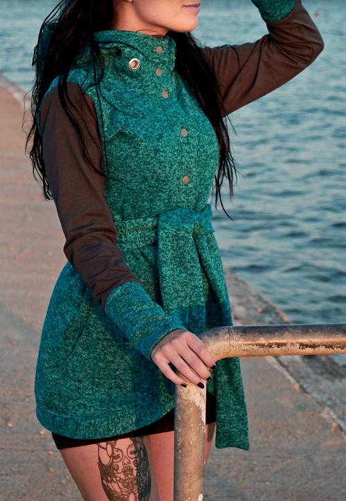 Mikinosako Pullover smaragd — foto 5