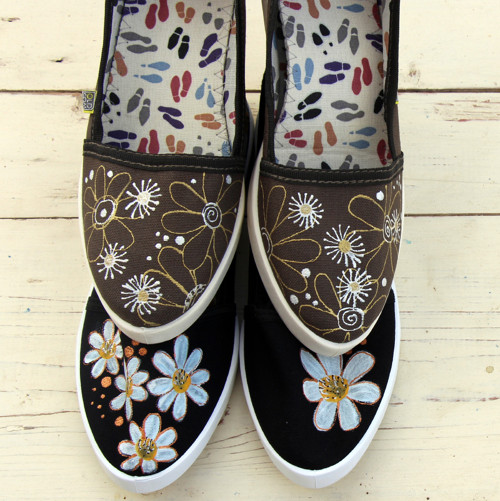 Malované botky elegantní - šedá- vel.35-40 — foto 2