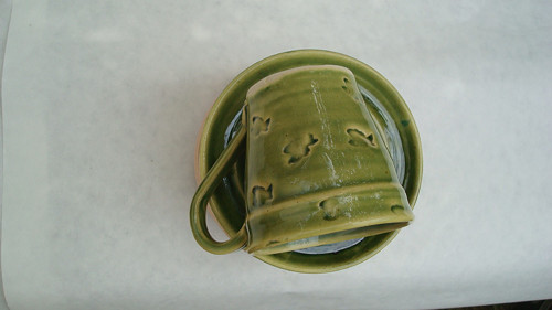 Zelený podšálek, 12.5 cm — foto 6