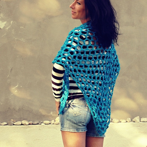 Šátkování tyrkysovo-modré — foto 4